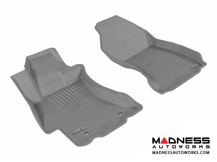 Subaru XV Crosstrek Floor Mats (Set of 2) - Front - Gray by 3D MAXpider